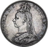 1888 Crown - Victoria British Silver Coin - Nice
