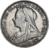 1897 LXI Crown - Victoria British Silver Coin - Nice