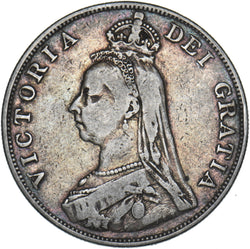 1889 Double Florin - Victoria British Silver Coin