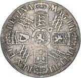 1693 Halfcrown - William & Mary British Silver Coin