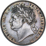 1820 Halfcrown (Edge Holed) - George IV British Silver Coin - Nice