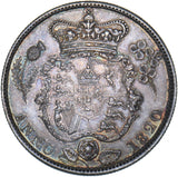 1820 Halfcrown (Edge Holed) - George IV British Silver Coin - Nice