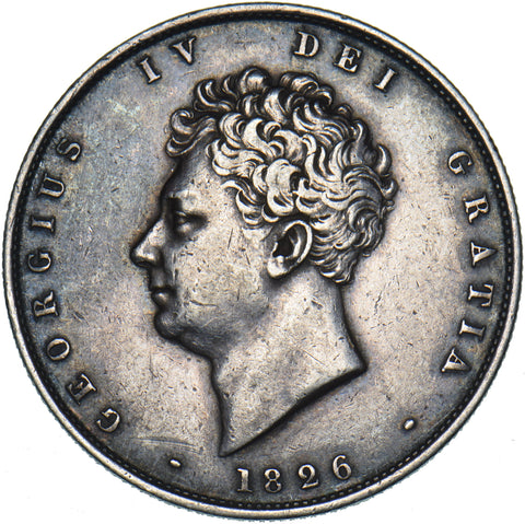 1826 Halfcrown - George IV British Silver Coin - Very Nice