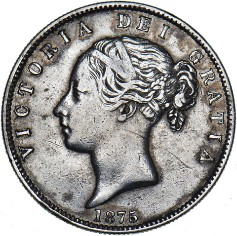 1875 Halfcrown - Victoria British Silver Coin
