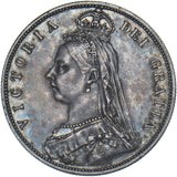 1887 Halfcrown - Victoria British Silver Coin - Very Nice