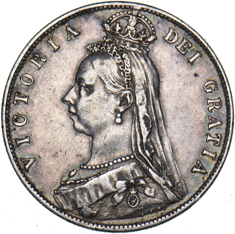 1889 Halfcrown - Victoria British Silver Coin - Nice