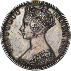 1849 Godless Florin - Victoria British Silver Coin - Very Nice