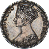 1849 Godless Florin - Victoria British Silver Coin - Very Nice