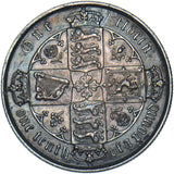 1880 Gothic Florin - Victoria British Silver Coin - Very Nice