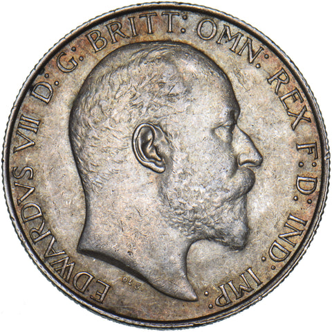 1907 Florin - Edward VII British Silver Coin - Very Nice