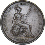 1826 Penny - George IV British Copper Coin - Nice