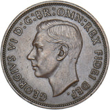 1950 Penny - George VI British Bronze Coin - Very Nice