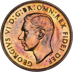 1951 Proof Penny - George VI British Bronze Coin - Superb