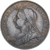 1901 Halfpenny - Victoria British Bronze Coin - Very Nice
