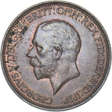 1935 Halfpenny - George V British Bronze Coin - Very Nice