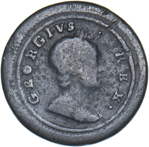 1720 Farthing - George I British Copper Coin