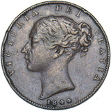 1844 Farthing - Victoria British Copper Coin