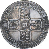 1709 Shilling - Anne British Silver Coin - Very Nice