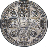 1739 Shilling - George II British Silver Coin