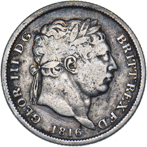 1816 Shilling - George III British Silver Coin