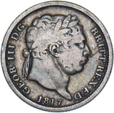 1817 Shilling - George III British Silver Coin