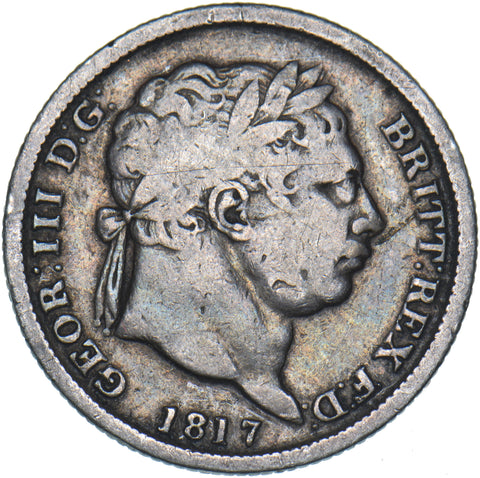 1817 Shilling - George III British Silver Coin
