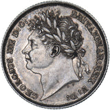 1825 Shilling - George IV British Silver Coin - Very Nice