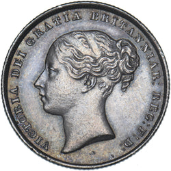 1846 Shilling - Victoria British Silver Coin - Very Nice