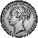 1846 Shilling - Victoria British Silver Coin - Very Nice