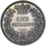 1846 Shilling - Victoria British Silver Coin - Very Nice