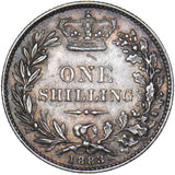 1883 Shilling - Victoria British Silver Coin - Very Nice