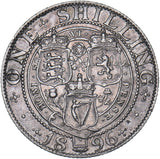 1896 Shilling - Victoria British Silver Coin - Very Nice