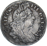 1696 Sixpence - William III British Silver Coin