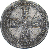 1696 Sixpence - William III British Silver Coin