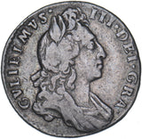 1697 Sixpence - William III British Silver Coin - Nice