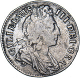1697 Sixpence - William III British Silver Coin