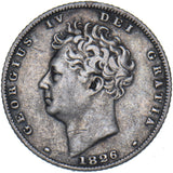 1826 Sixpence - George IV British Silver Coin - Nice