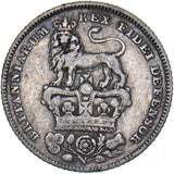 1826 Sixpence - George IV British Silver Coin - Nice