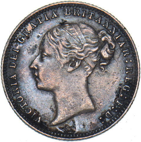 1877 Sixpence - Victoria British Silver Coin - Nice