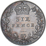 1902 Matt Proof Sixpence - Edward VII British Silver Coin - Superb