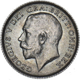 1916 Sixpence - George V British Silver Coin - Very Nice