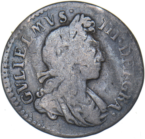 1698 Threepence - William III British Silver Coin