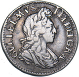 1701 Threepence - William III British Silver Coin - Nice