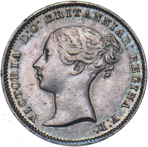 1851 Threepence - Victoria British Silver Coin - Very Nice