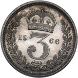 1966 Threepence - Elizabeth II British Silver Coin - Superb