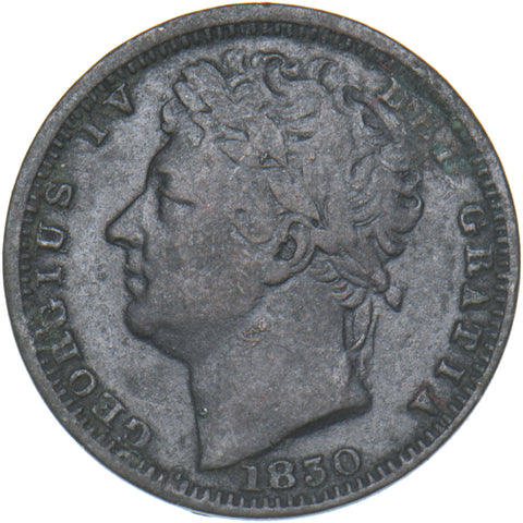 1830 Half Farthing - George IV British Copper Coin