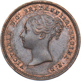 1843 Half Farthing - Victoria British Copper Coin - Very Nice