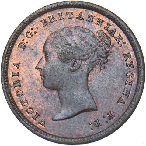 1844 Half Farthing - Victoria British Copper Coin - Very Nice