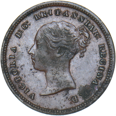 1852 Half Farthing - Victoria British Copper Coin - Nice