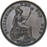 1827 Third Farthing - George IV British Copper Coin - Very Nice